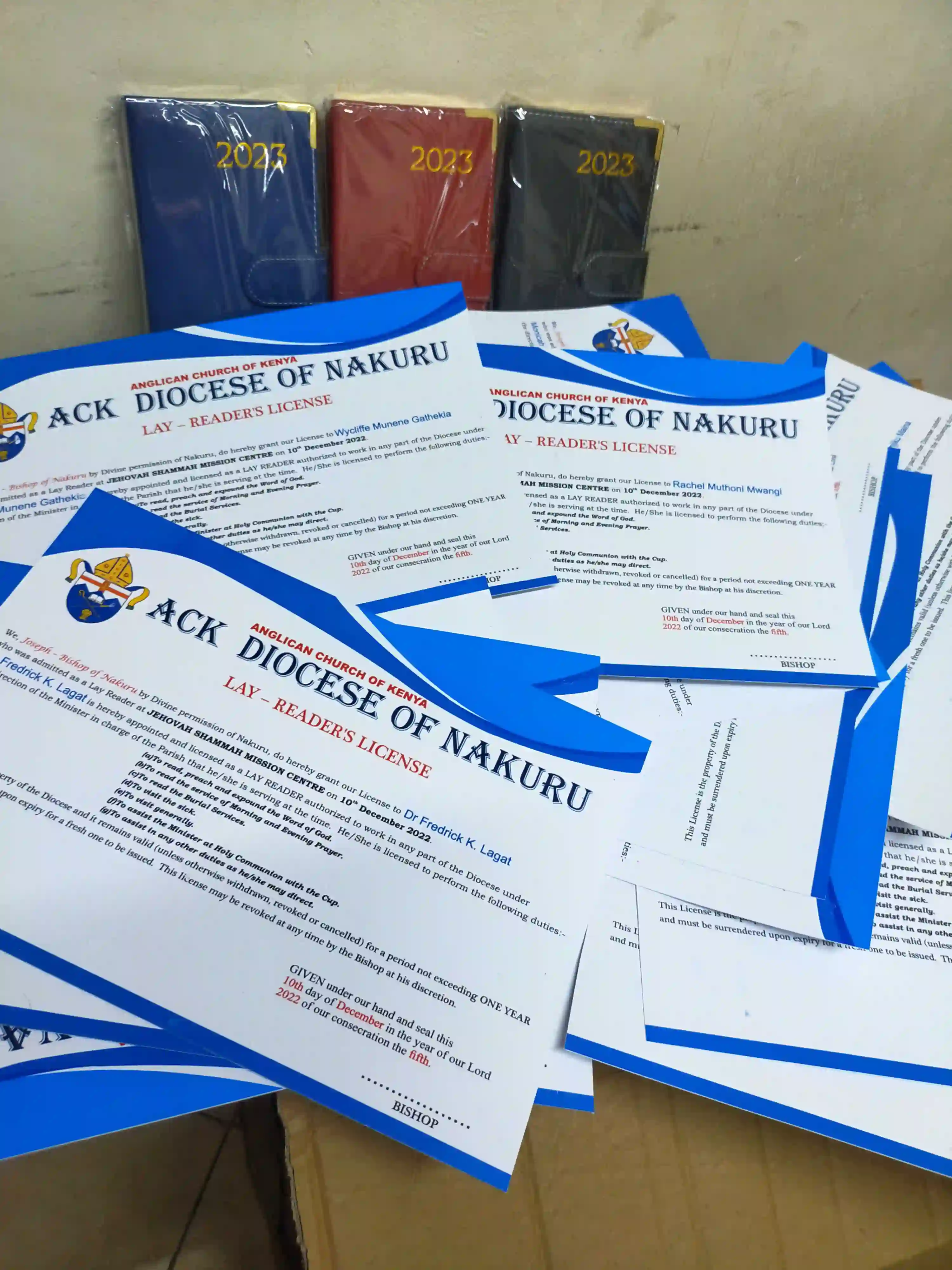 Certificates